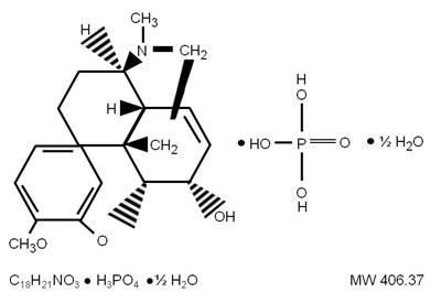 Chemical Structure- Codeine Phosphate (Chemical Structure  Codeine Phosphate)